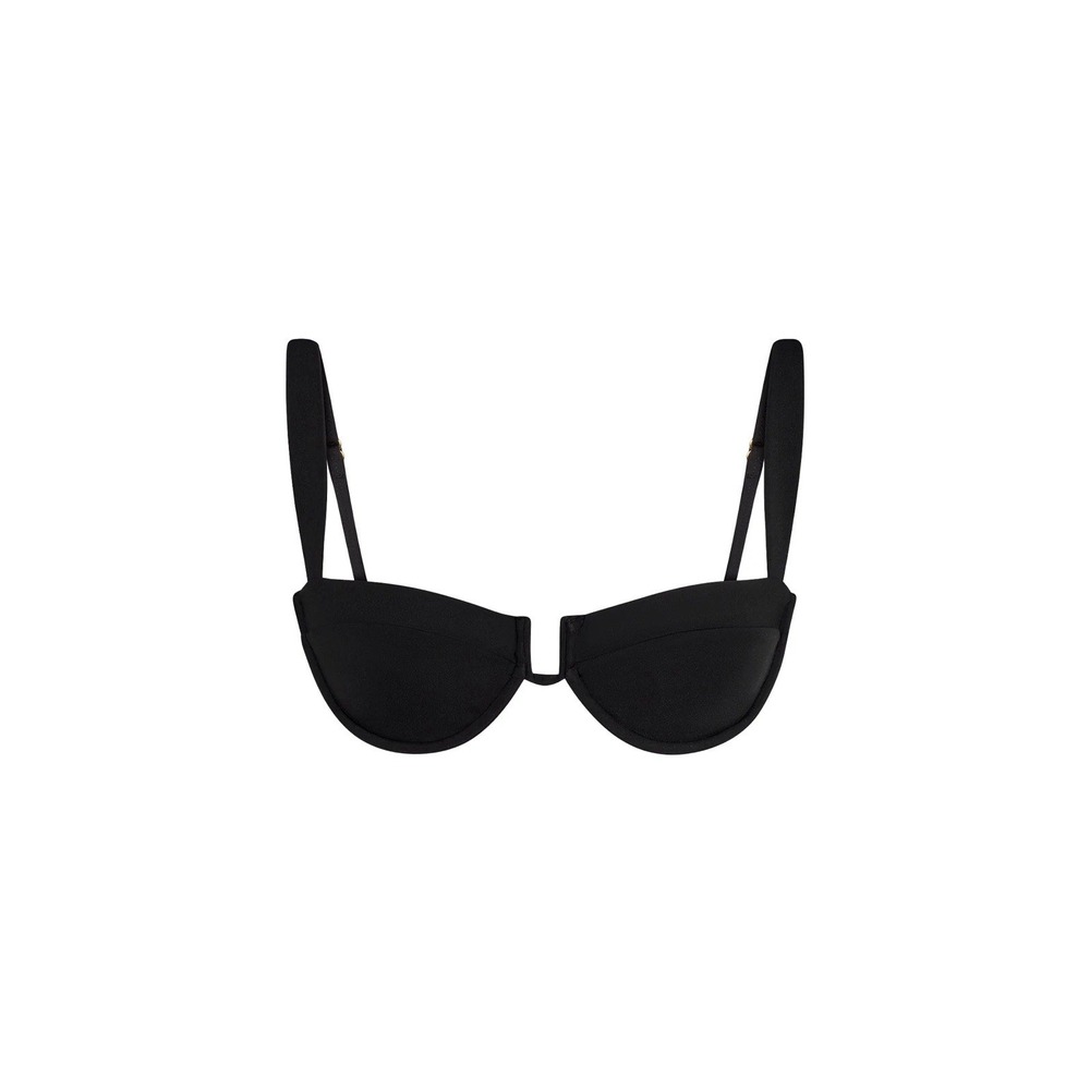 Monday Swimwear Women's Cala Roja Top Black Size L Large